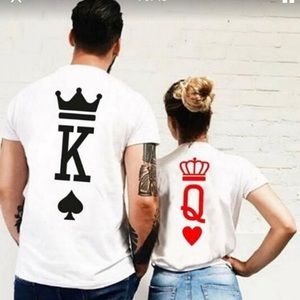King of spades and queen heart couples shirt
